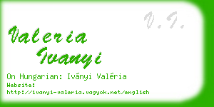 valeria ivanyi business card